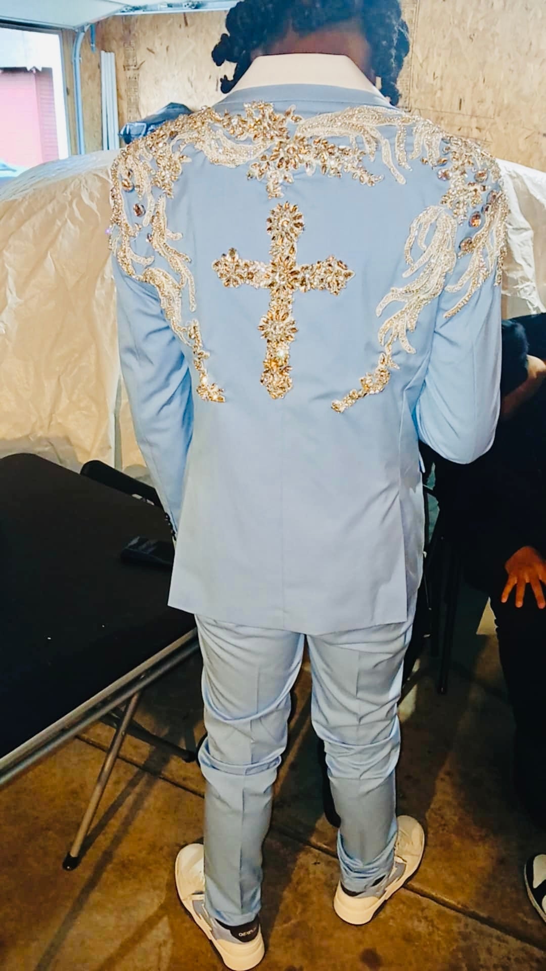 Custom diamond suit